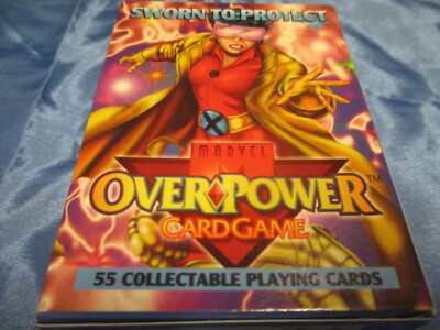 Card Game , Marvel , Sworn To Protect , Over Power , 55 Playing Cards , TOP ovp.