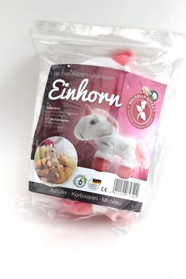 Aumüller Einhorn Katzenspielkissen gefüllt Baldrian Dinkelspelz Katzenspielzeug