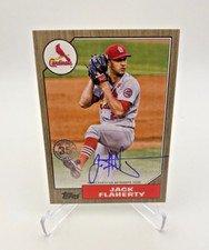 2022 Topps Jack Flaherty 1987 Topps Gold Auto 22/50 Jersey # Match!
