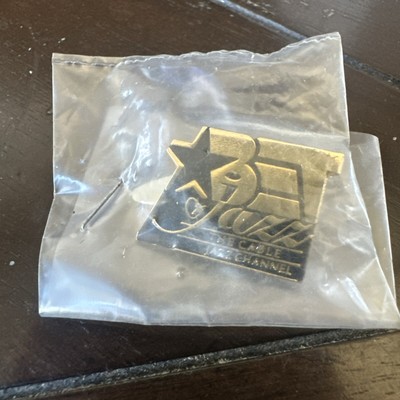Vintage BET The Cable JAZZ CHANNEL Lapel Hat Pin P1