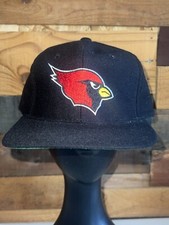 Vintage 80s Phoenix Cardinals NFL Football Black color Snapback Hat Cap New Era