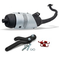 Auspuffanlage LeoVince Touring Mit Zulassung FüR Peugeot Kisbee 50 2011-2015