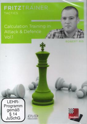 ChessBase - Ris - Calculation Training in Attack & Defence Vol. 1 - Chess - NEW