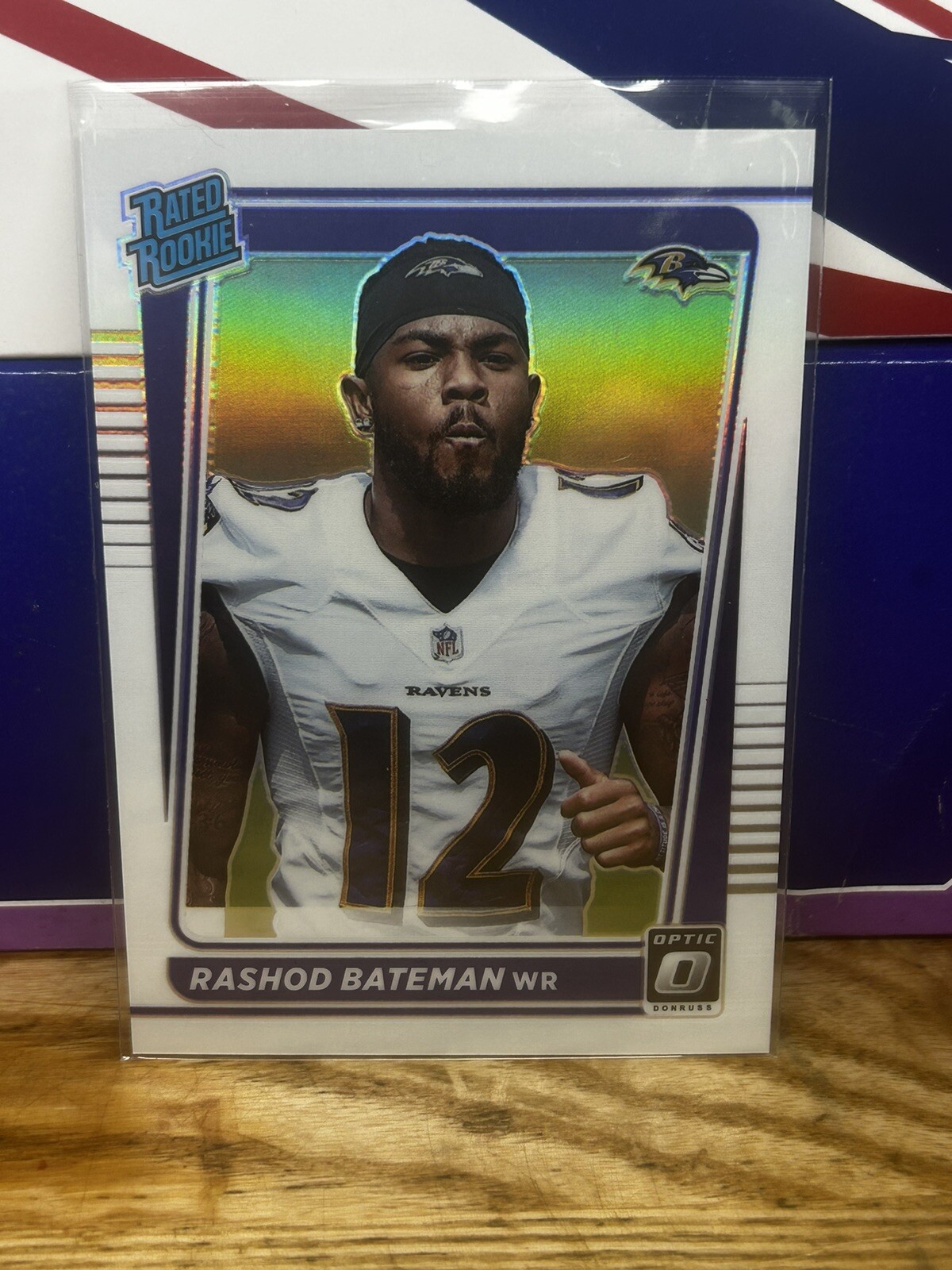 2021 Donruss Optic Silver Prizm Variation Rashod Bateman RC Rookie #210