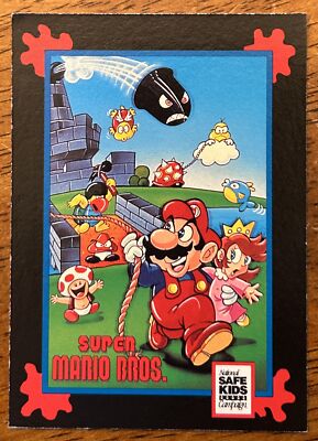 Super Mario Bros. Safe Kids 1991 Impel Trading Card Treats #NNO