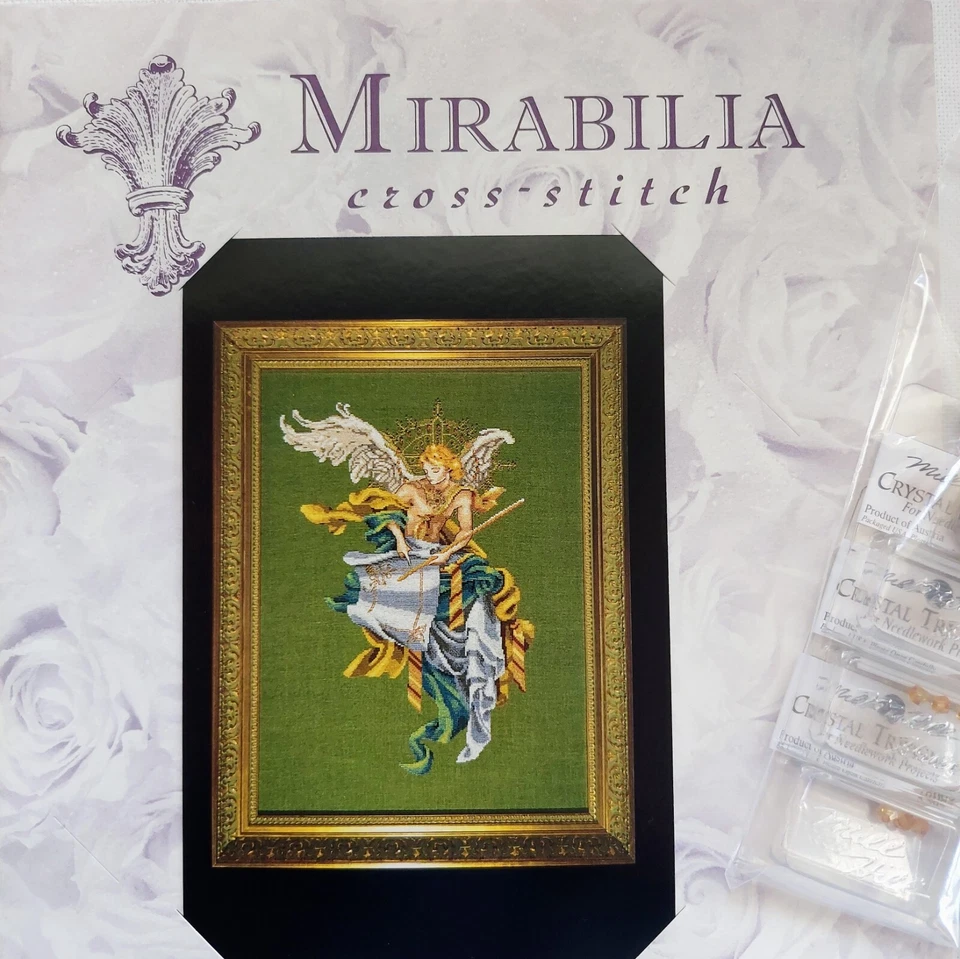 Archangel Beaded Cross Stitch Chart and Embellishment Pack Mirabilia Designs - Image 4 of 4