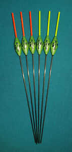 SRG Pole Floats SRG012 Pack of 6 x Pole Floats Silverfish Rohacell Carbon Stem choose from 0.1g // 0.2g // 0.3g // 0.4g