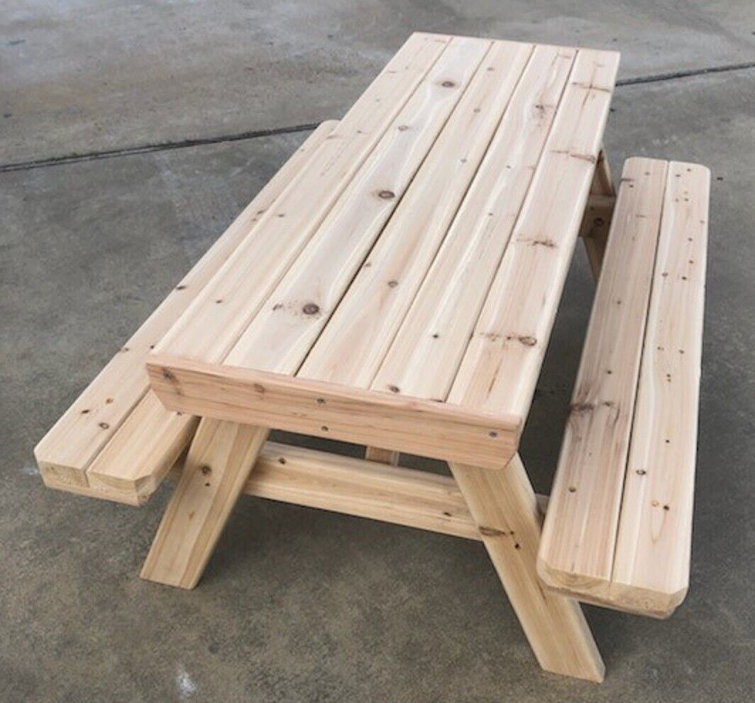 44 Inch Children's Cedar Picnic Table HAND MADE TO ORDER!