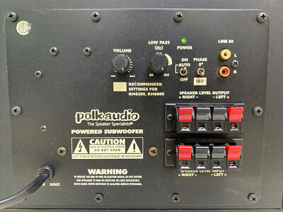 Nice POLKAUDIO PSW250 Powered Subwoofer Speaker! | eBay