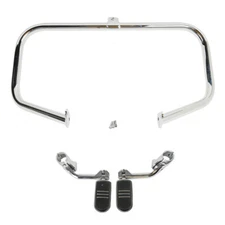 Engine Highway Guard Crash Bar & Footpegs Mount Fit For Harley Road King 97-08
