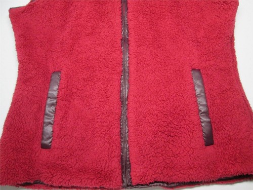 Patagonia Womens Size L Teddy Fleece Vest Red Outerwear - Picture 4 of 8