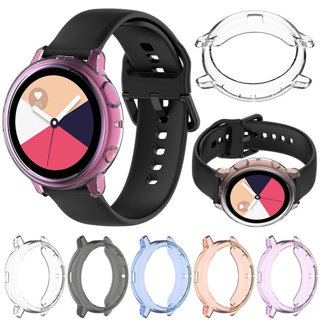 For Samsung Galaxy Watch Active 2 40mm/44mm Slim TPU Protective Case Cover Frame | eBay