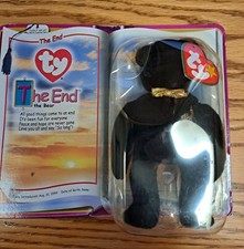 McDonalds TY - THE END THE BEAR Teenie Beanie Baby RARE Retired 1999 Millennium