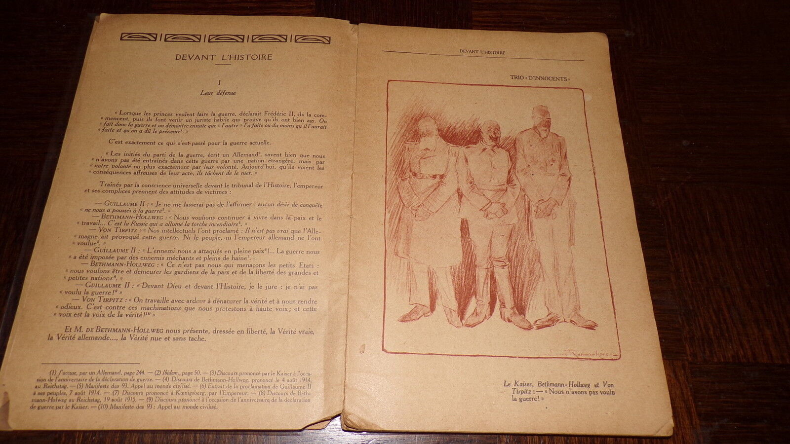 Front L'History - a. S. E. a. N. Giran - Drawings Of L.Raemaekers - Guerre  14-18