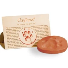 Kelco Paw Print Kit Terra Cotta Memorial Non Toxic Clay Pet Cat Dog