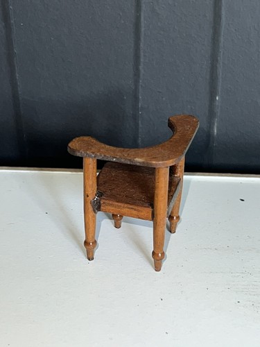 Chaise En Bois : objet miniature maison de poupee diorama vitrine Miniature - Photo 4/7
