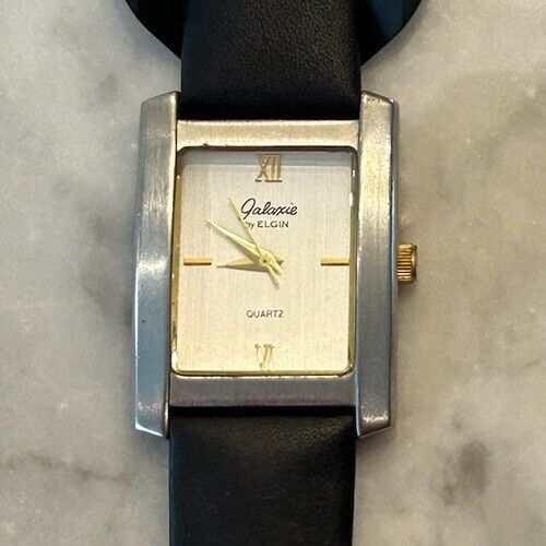 Galaxie by Elgin Square Women's Watch New Leather Strap W1507 - 29 mm Case