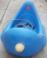 Step 2 Blue Penguin Sled Pull Rope Seat Belt Strap Vintage  Step2 Child Size