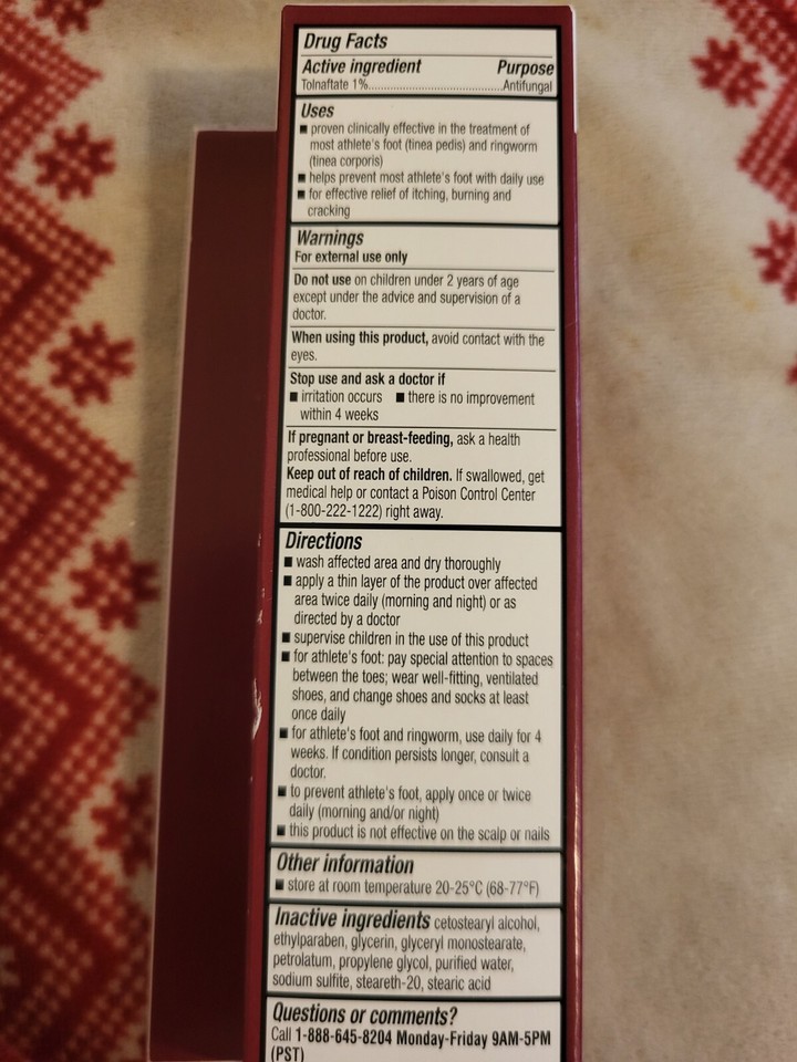 CVS Health Athlete's Foot Cream 1oz Compare To Tinactin EXP 09/2024 eBay