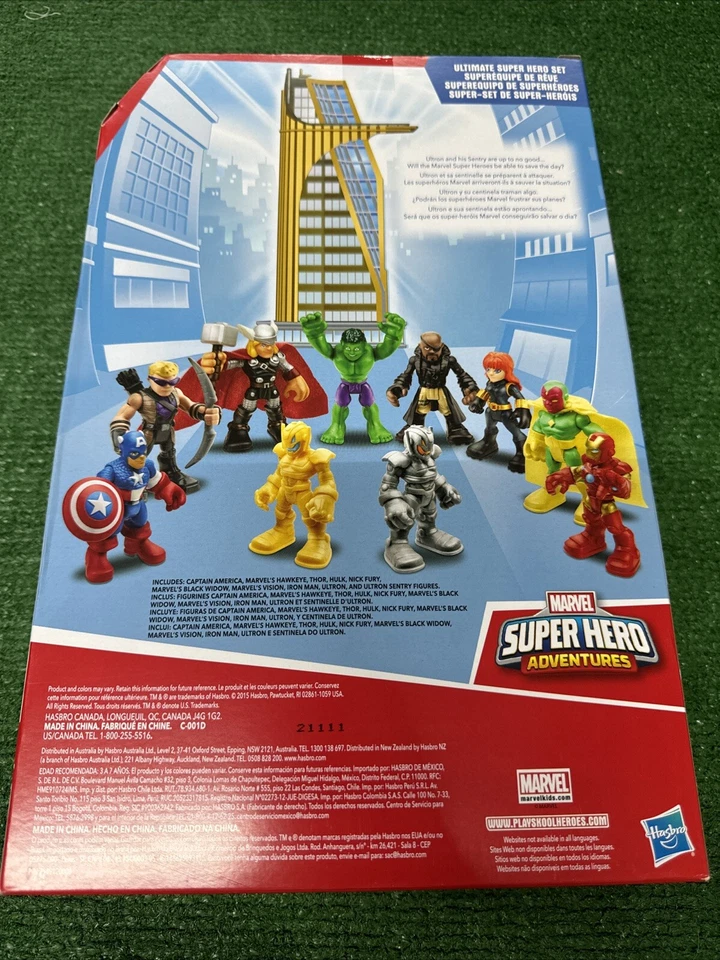 Figura de acción Marvel Super Hero Adventures Ultimate Super Hero paquete de 10 Foto 2 de 4