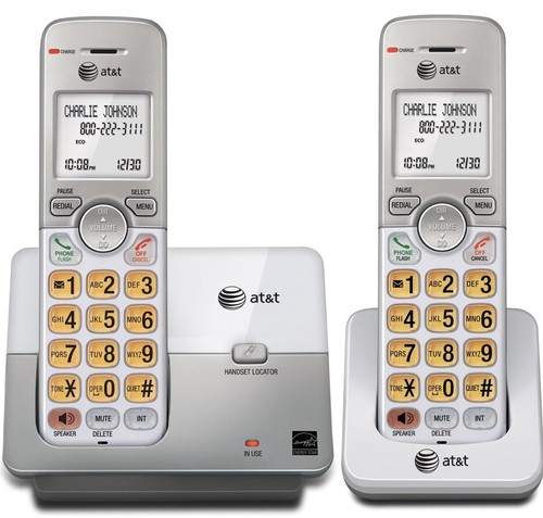 AT&T EL51203-2 Handset Cordless System w/ Caller ID/Call Waiting Silver
