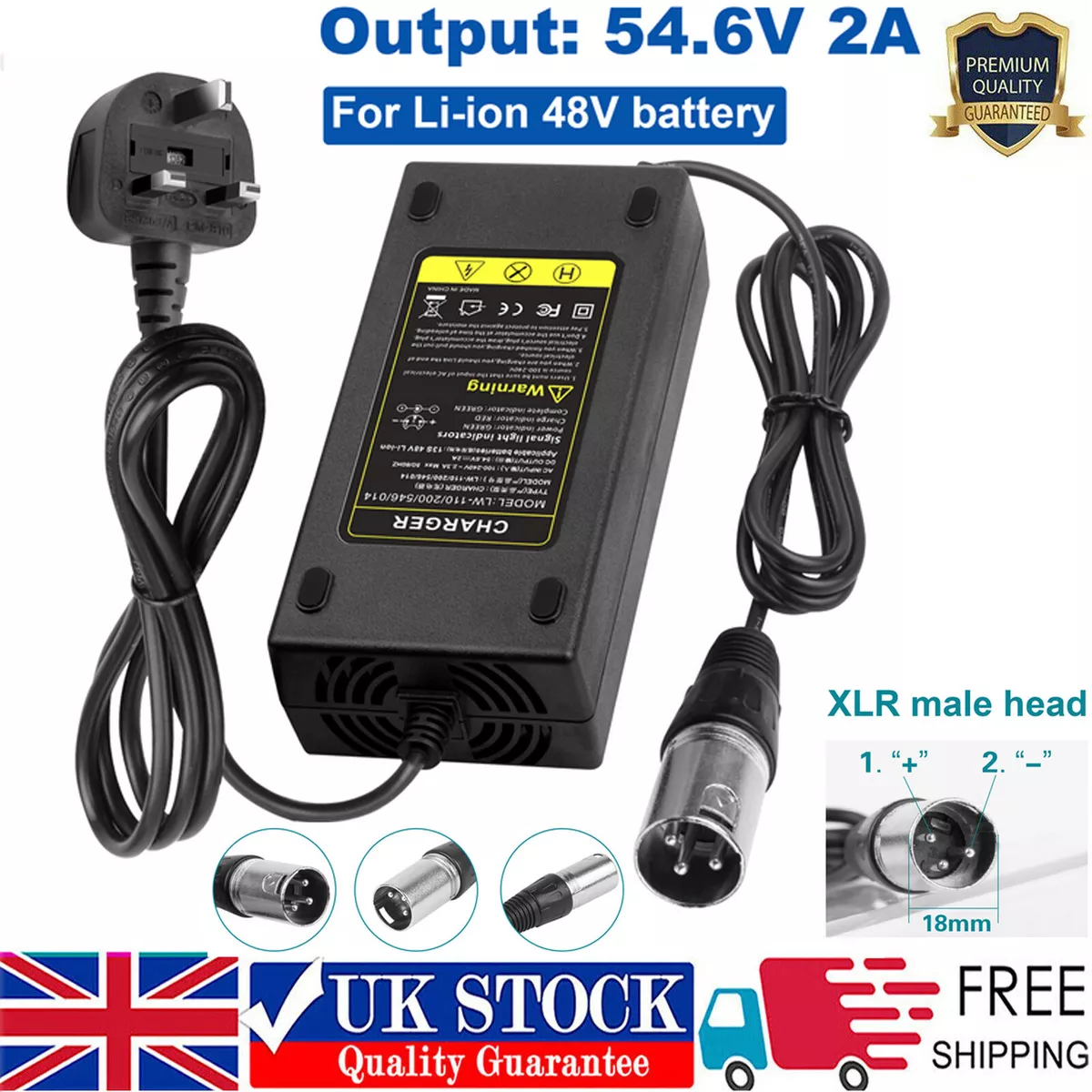 48v 13S Intelligent Lithium Smart Charger (54.6V Output)