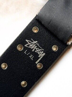 Vintage Stussy 8 Ball Studded Belt Raw Cowhide Hair Tan Vintage Stussy 8 Ball Studded Belt Raw Cowhide Hair Tan