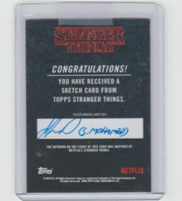 K-POP・アジア Topps STRANGER THINGS sketch card 2018 Topps Stranger Things Becky Ives 1/1 Sketch Card by Andrew