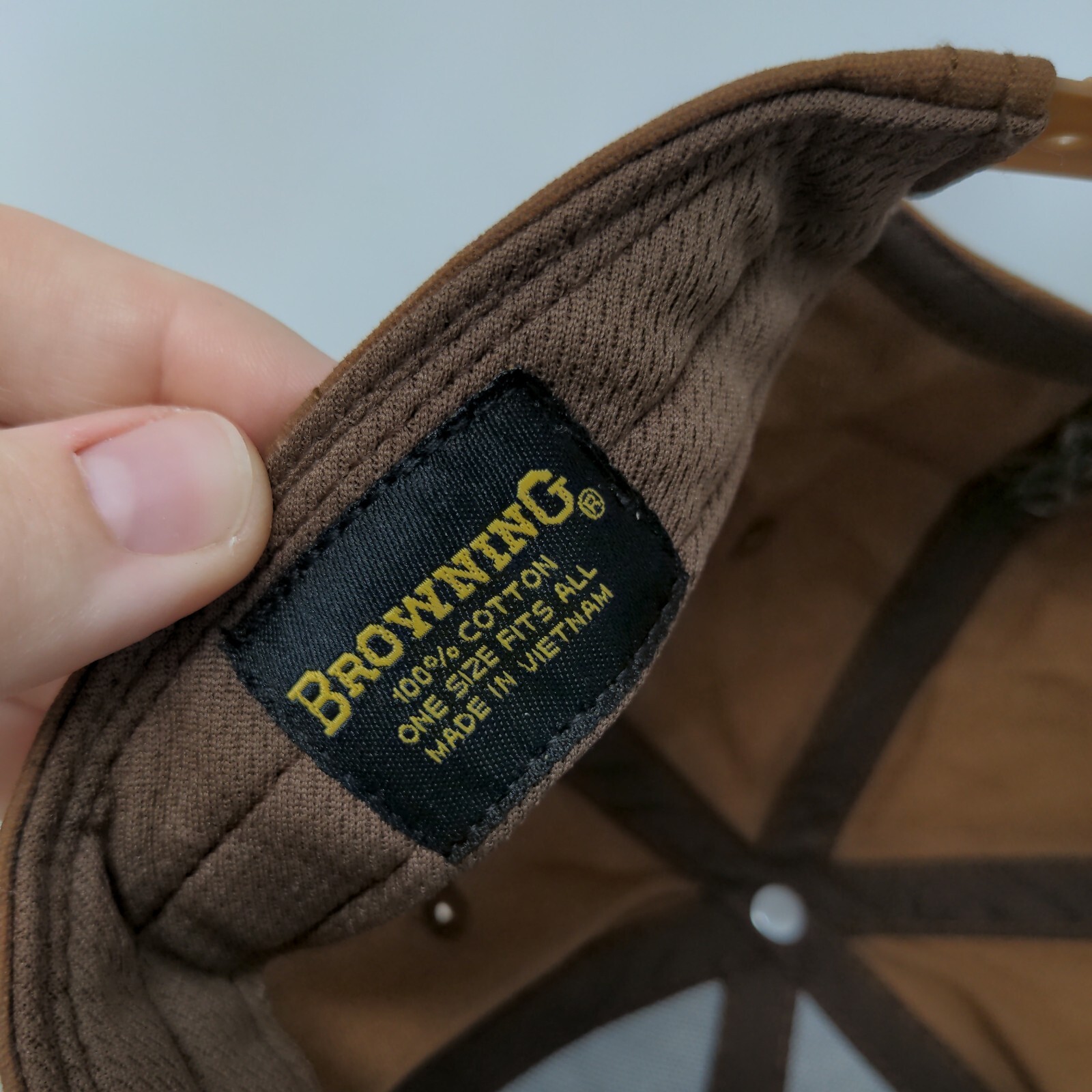 USA Flag Patch Snapback Hat Brown OSFA Vent Holes… - image 8