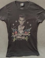 RARE VTG Cry Baby Girl Johnny Depp T Shirt as Seen on Amy Winehouse sz Women's L