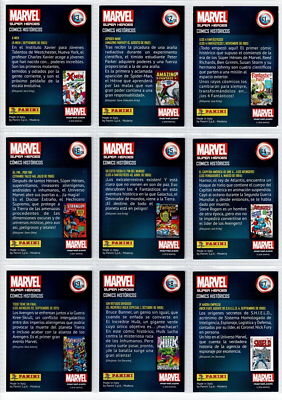 2018 CARDS MARVEL SUPERHEROS Panini Full Set 36/36 ITALY Edition
