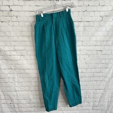 Vintage Chic High Waist Blue Trousers Pants 8