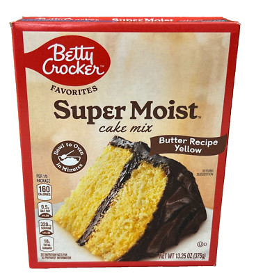 Betty Crocker Super Moist Butter Recipe Yellow Cake Mix 13.25 oz
