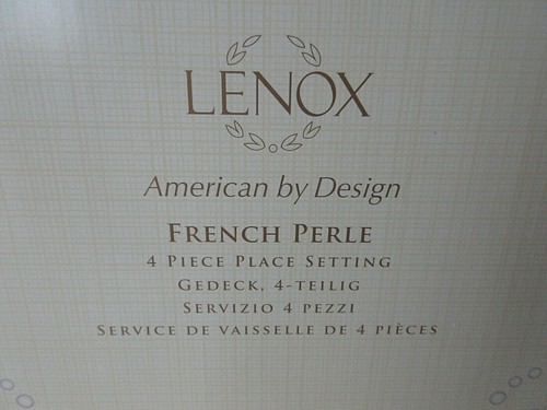 Lenox French Perle 4-Piece Place Setting White NIB - Picture 9 of 12