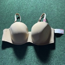 Cacique Lane Bryant Nude Boost Multi-Way Strapless Bra 44C NWT Underwire Pad