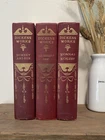 CHARLES DICKENS WORKS Red Decor Set of 3 books Nicholas Nickleby 1916 vintage