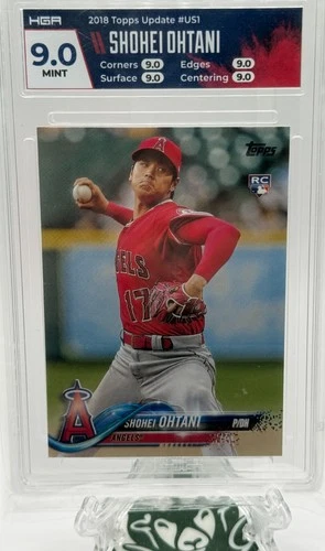 Shohei Ohtani 2018 Topps Update US1 - RC - HGA Graded 9.0 Mint