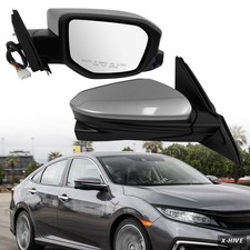 Right Passenger Side Mirror Compatible with Honda Civic 2016-2021 Ex/Lx/Dx/Touri