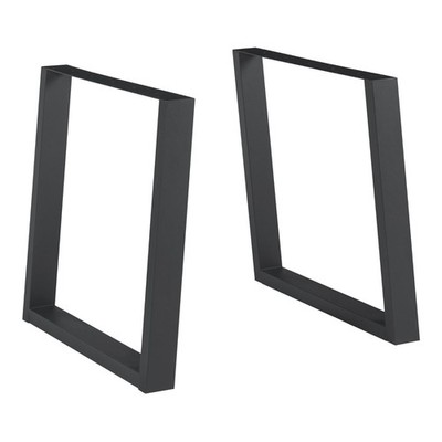 Tischgestell 2er Set Lülsfeld 72x75cm ,Profil:80x40 mm , Schwarz [en.casa]