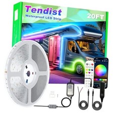 RV Awning LED Light Strip, Camper Awning Lights Waterproof Underglow Led 20FT