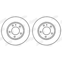 2X Jurid Bremsscheiben Hinten 290Mm Voll Passend FÜR MERCEDES-BENZ E-KLASSE |