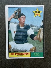1961 Topps Baseball #519 Jim Pagliaroni Rookie Card. rookie card picture