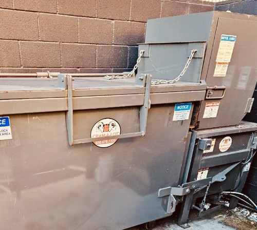 CRAM-A-LOT  CS.5 1/2 YARD SPACE SAVER TWIN CYLINDER TRASH COMPACTOR