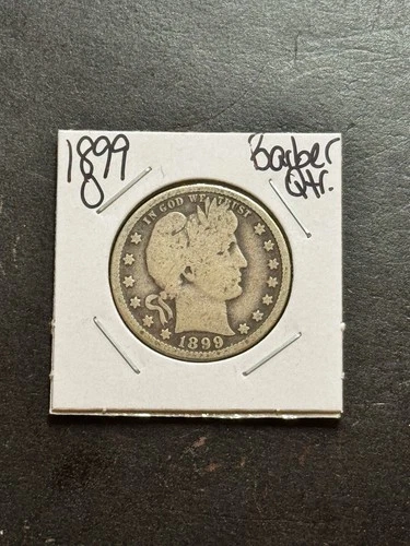 1899 O Barber Silver Quarter Good Better Date U.S. 25c Type Coin (Raw18329)