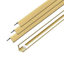 Awvob Golden Wall Corner Protector 4 Pack 35.4in Metal Edge Guard Self Adhesive