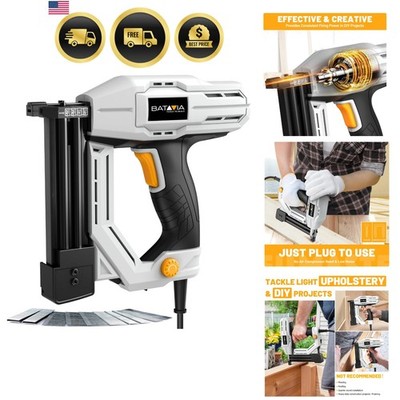 Electric Nail Gun, 2-in-1 Staple Gun Brad Nailer 18 Gauge for Heavy Duty, 120...