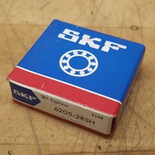 SKF 6205-2RSH Deep Groove Ball Bearing, 25x52x15mm - NEW