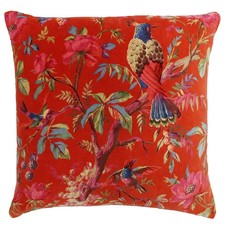 Image of Paoletti Velvet Paradise Cushion Cover and Pad 45CM X