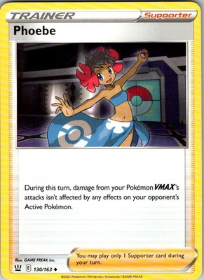 Phoebe 130/163 Uncommon Battle Styles Pokemon Near Mint