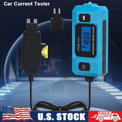 Automotive Fuse Current Tester LCD Display Car Leakage Analyzer Max 48V Tool OY